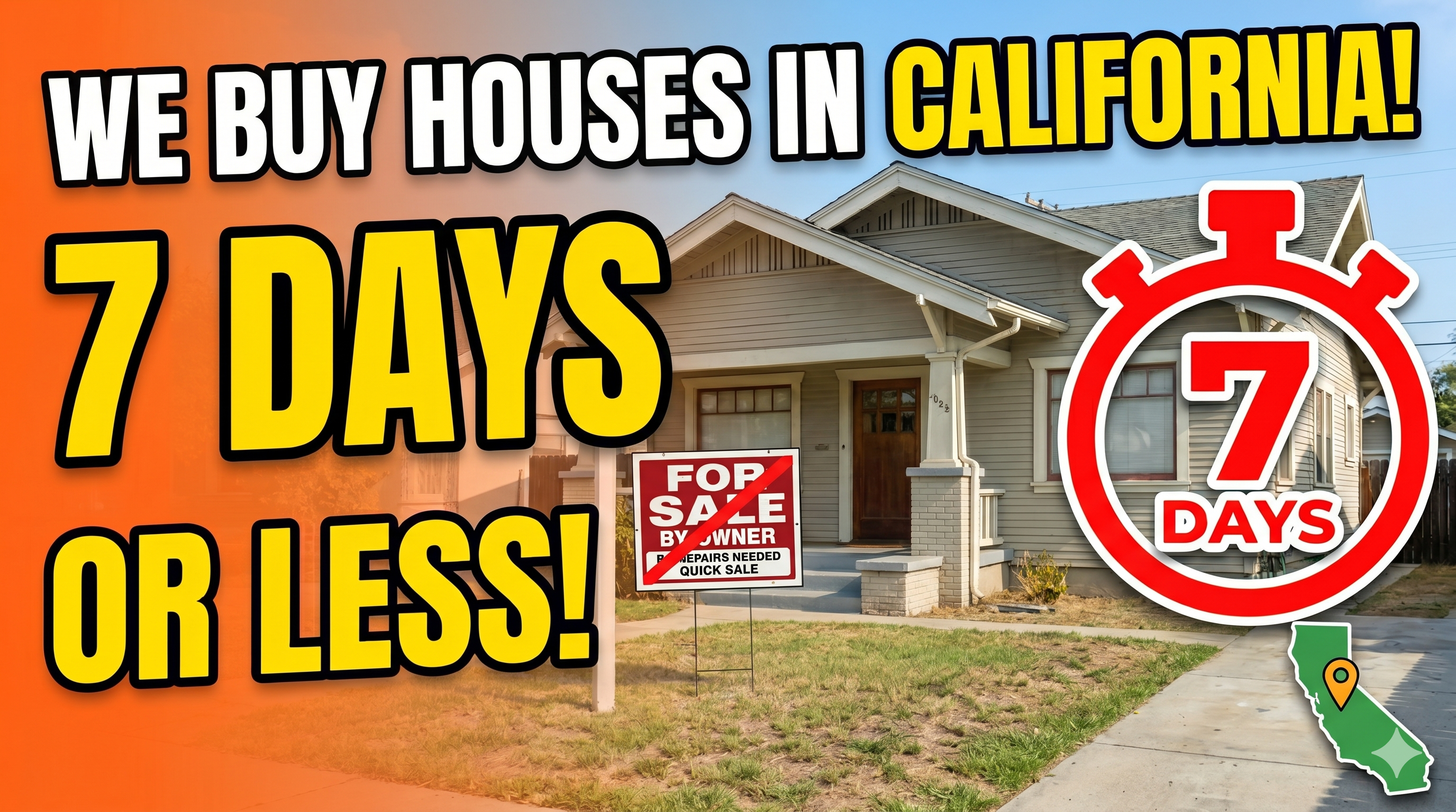 How We Buy Houses As-Is in 7 Days or Less Across California